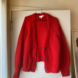 Red H&M Cardigan - XXL